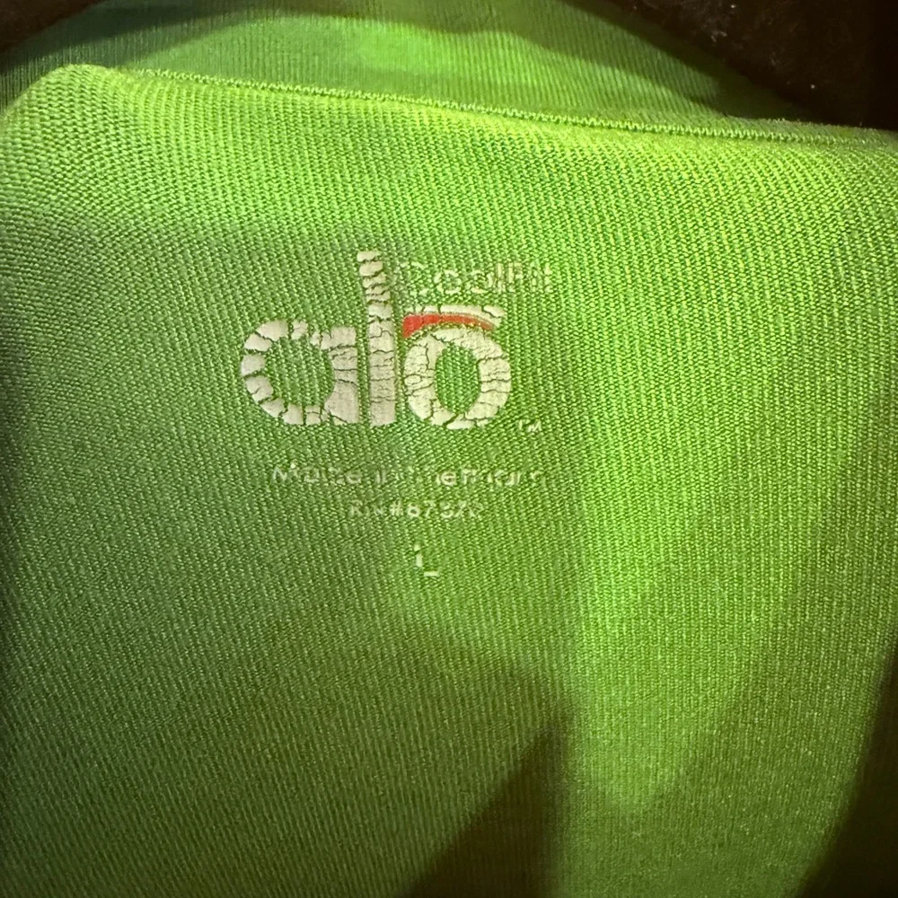 ALO Yoga Women’s Cool Fit Forest Green Quarter-Zip Pullover Sz L
